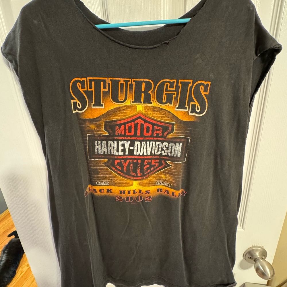 Harley-Davidson Sturgis Black Tee with Orange Logo